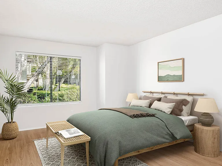 Bedroom with Hard Surface Flooring