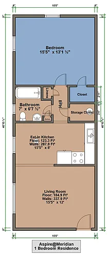 Floor plan 1BR-APT