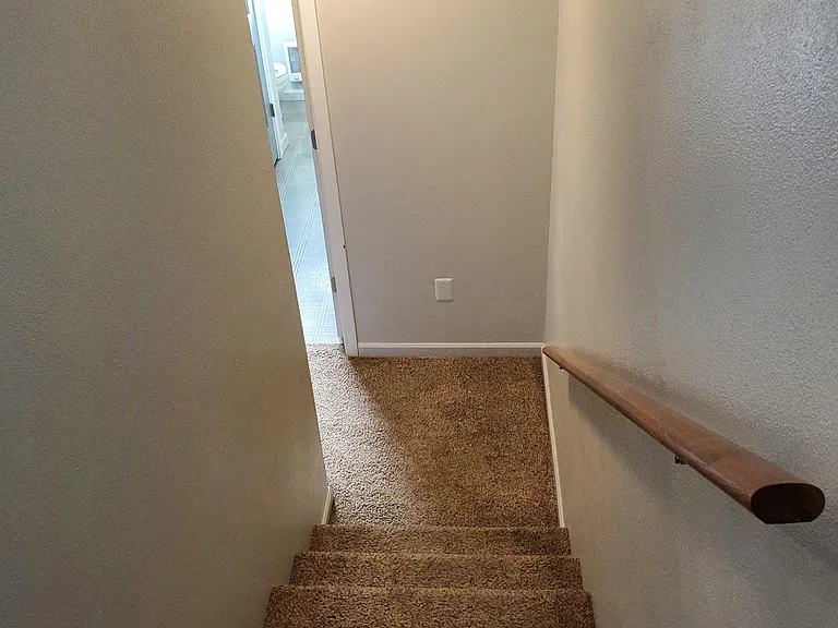 Down stairs
