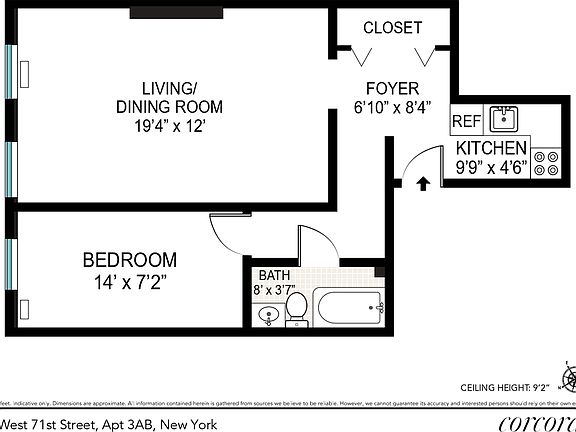 2nd image of 30 W 71st St APT 3AB