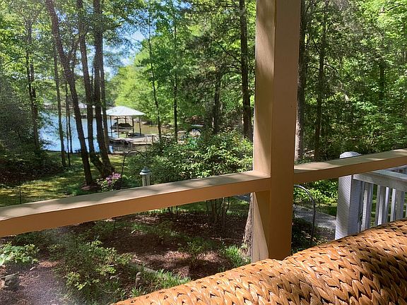 View of boathouse from porch