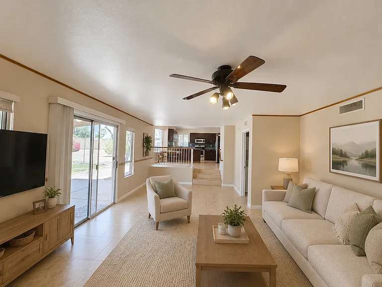 AI staged Family Room