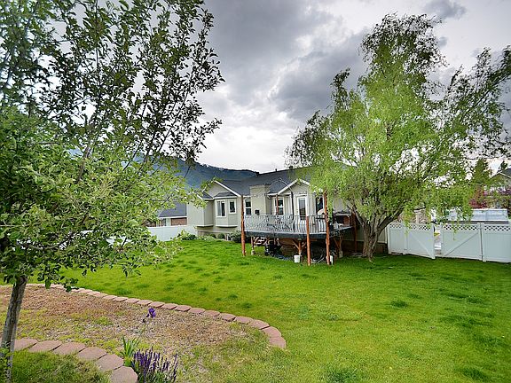 open backyard fenced in