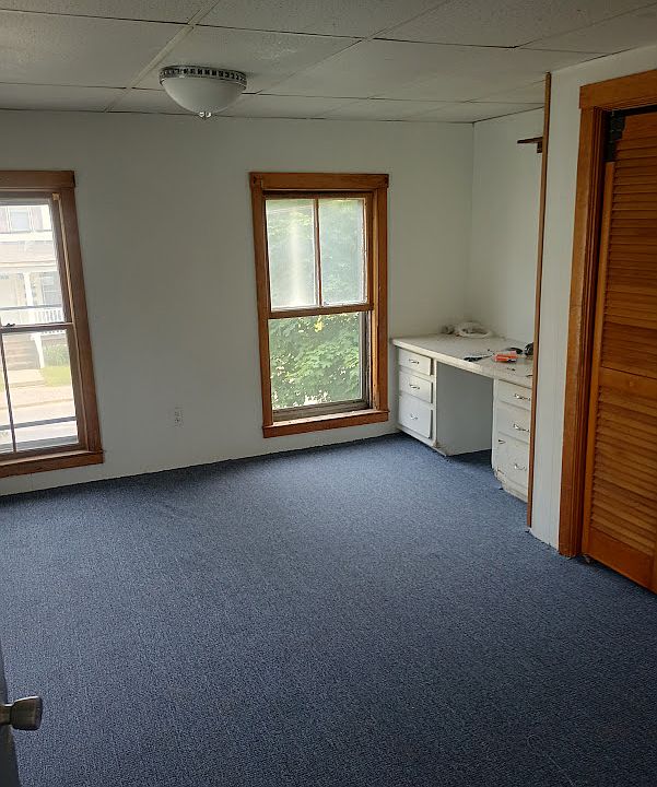 Front Bedroom with extra large closet and built in vanity