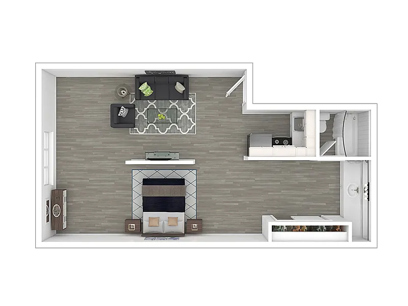 Floor plan Studio LG