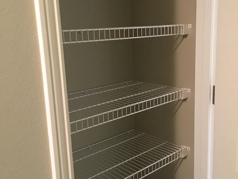 Roomy hallway linen closet