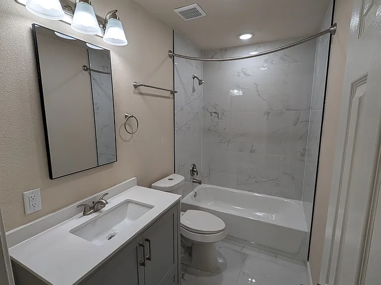 Custom Master bath with designer tile