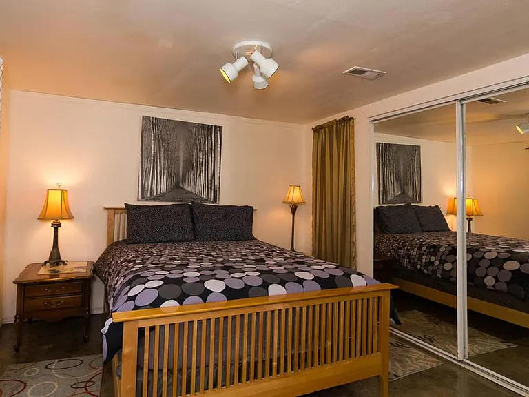 11X12' EXAMPLE OF BEDROOM FURNISHED. APT COMES UNFURNISHED.