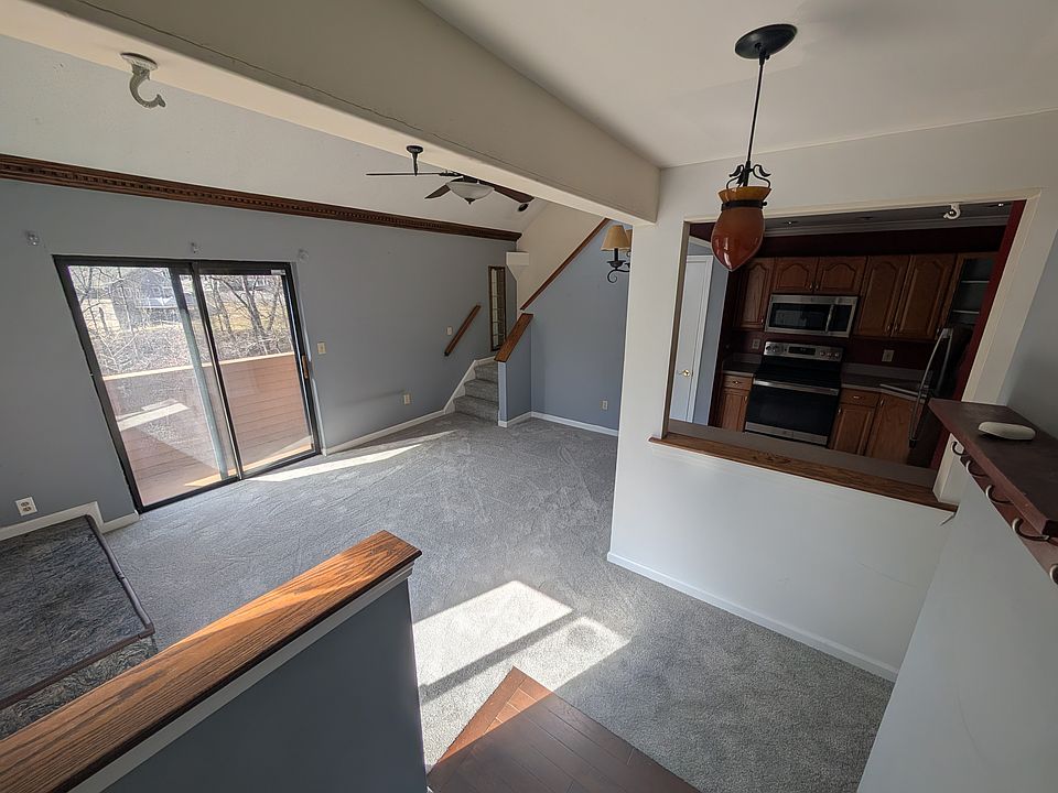 Living room and kitchen from the entryway