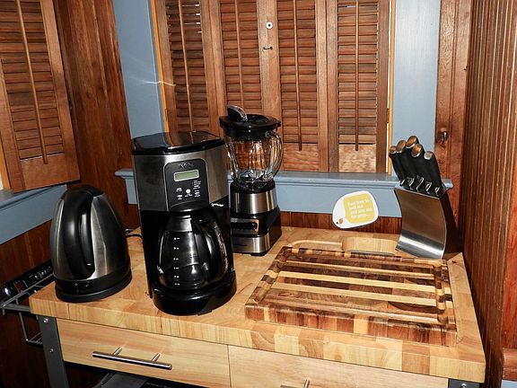 Coffee station in kitchen