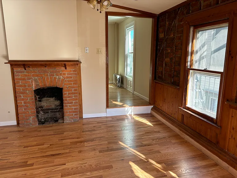 Fireplace and Family Room in Kitchen