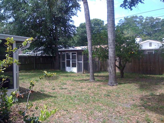 View of backyard