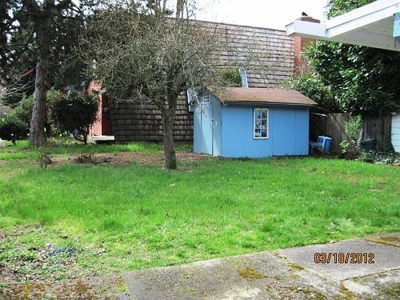 Backyard with shed