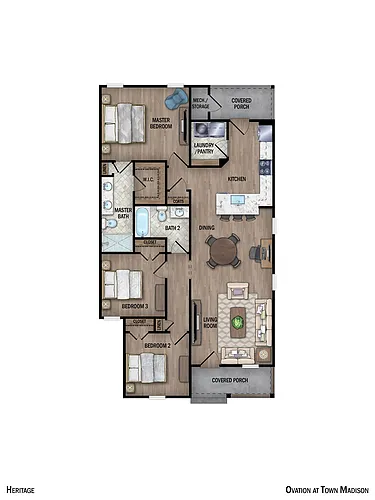Floor plan Heritage Cottage