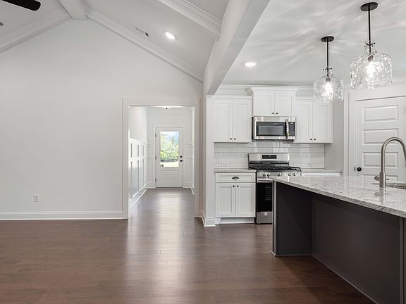 Foyer into Kitchen and Great Room