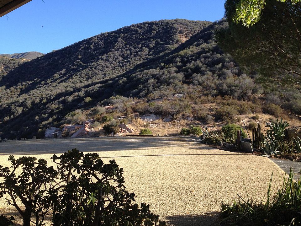 North-facing mountain view and parking area.