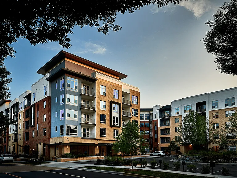 Exterior of Inspire Apartments