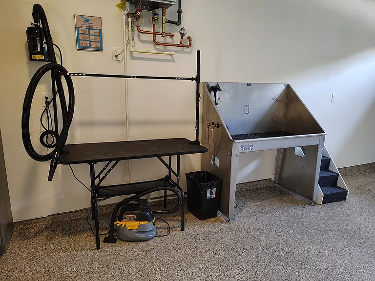 Pet wash available for our four-legged residents