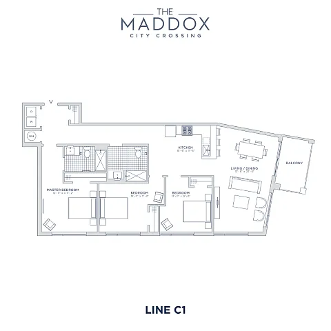 Floor plan The Maddox at City Crossing - C1