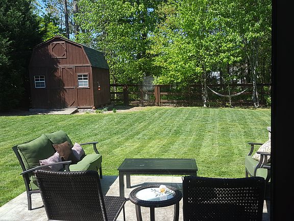 Private fenced back yard