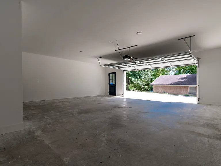 Oversized garage.