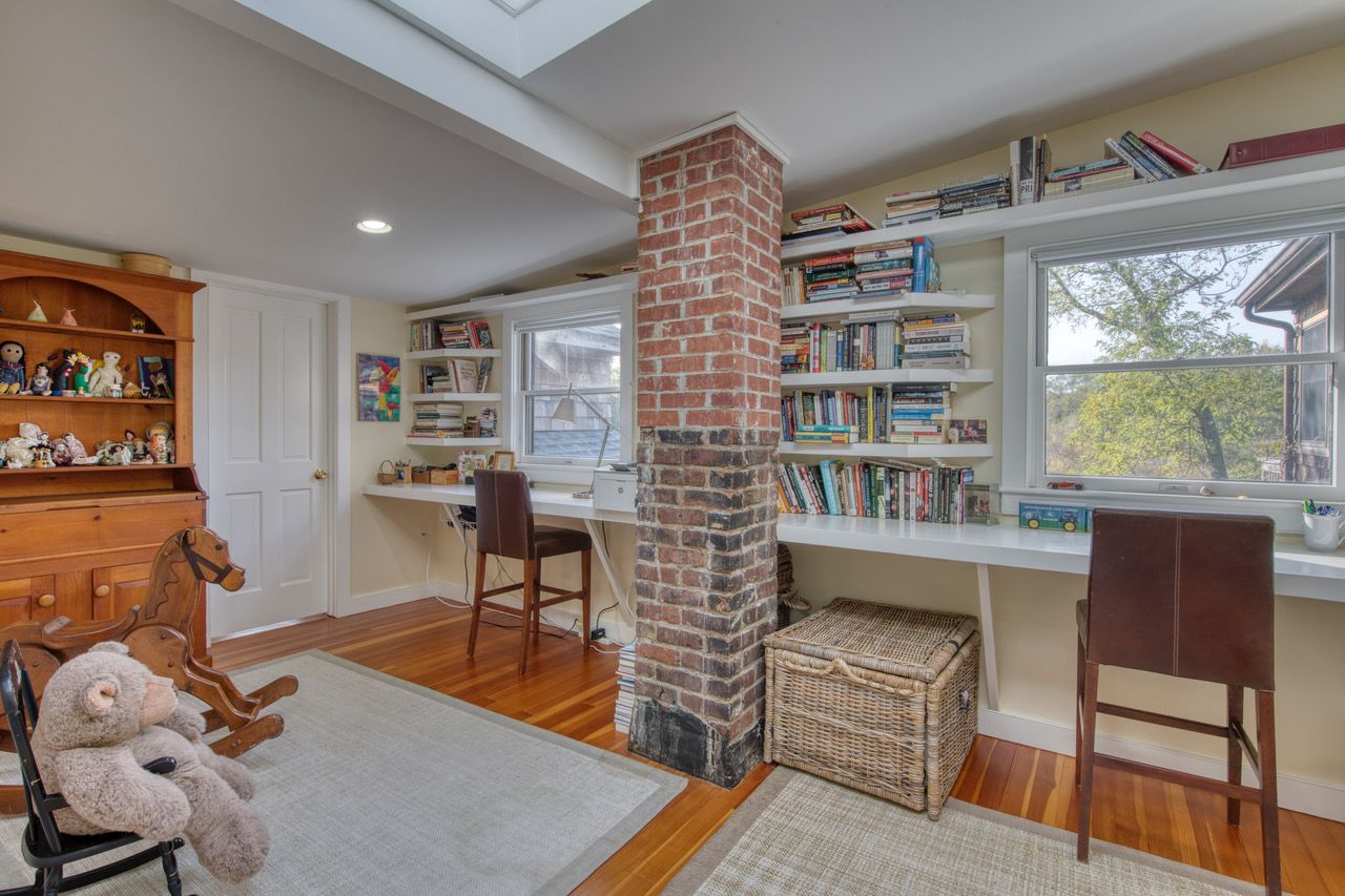 Water view office with two work stations
