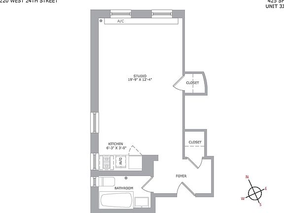 2nd image of 220 W 24th St #2203J
