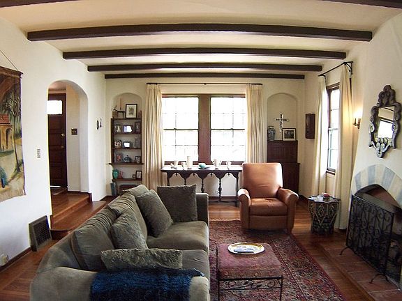 Beamed Living Room