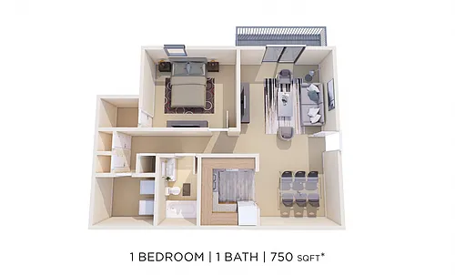 Floor plan One Bedroom