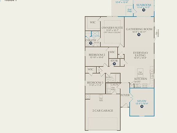 Compton Floor Plan, Quick Move-in Home, Floor 1