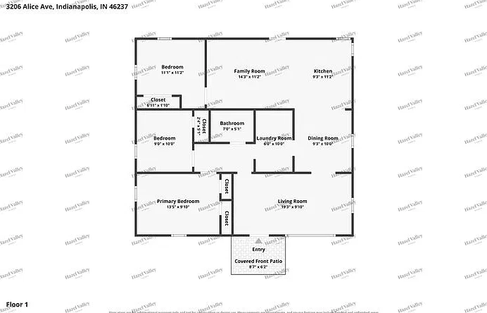 3 bed, 1.0 bath, 1188 sqft, $1,595 — Photo 2