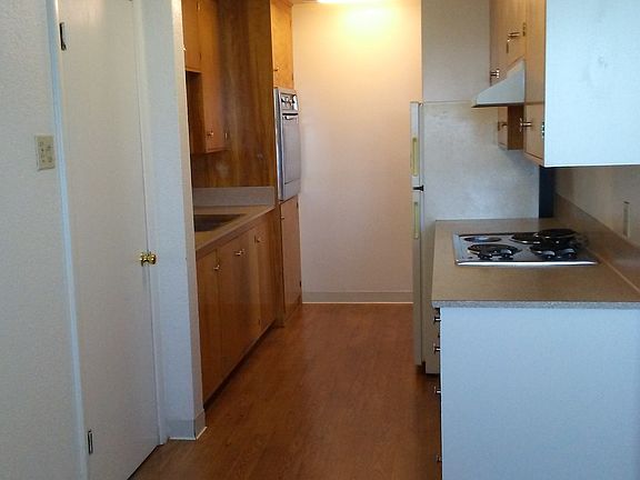 Galley style kitchen