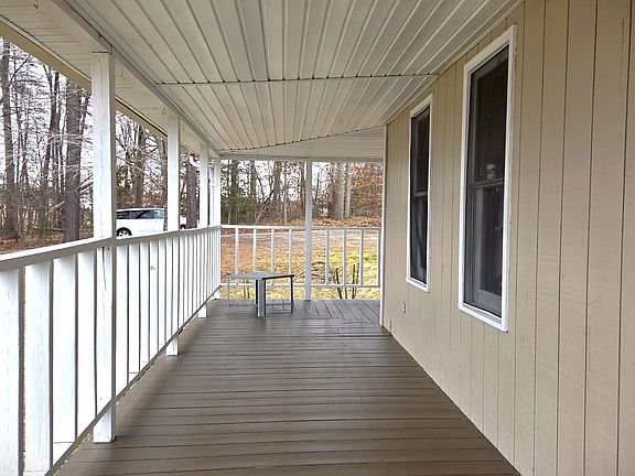 Freshly painted porch