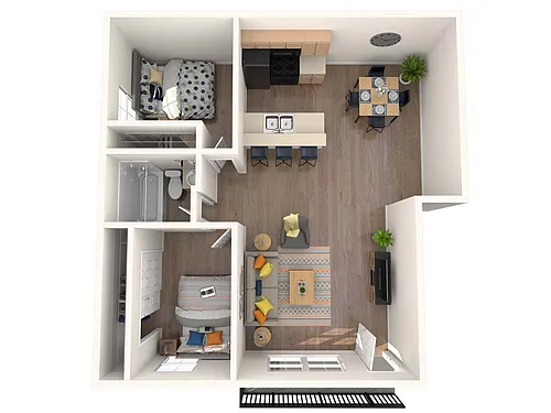 Floor plan Two Bedroom Renovated