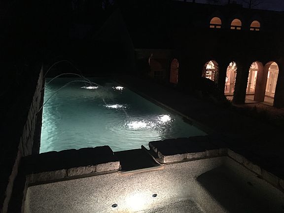 Pool at night