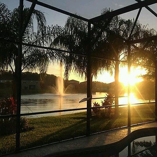 Sunset from the padio