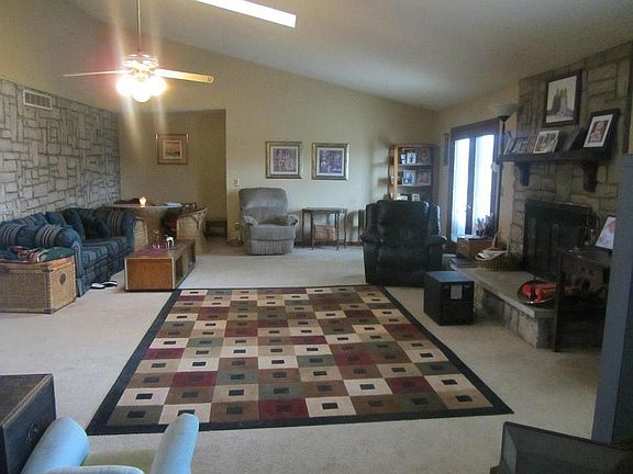 Great room w/stone fireplace