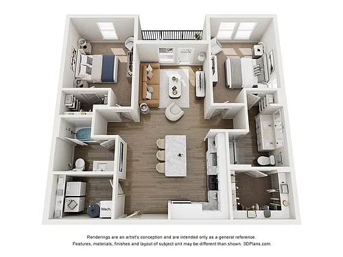 Floor plan B1c
