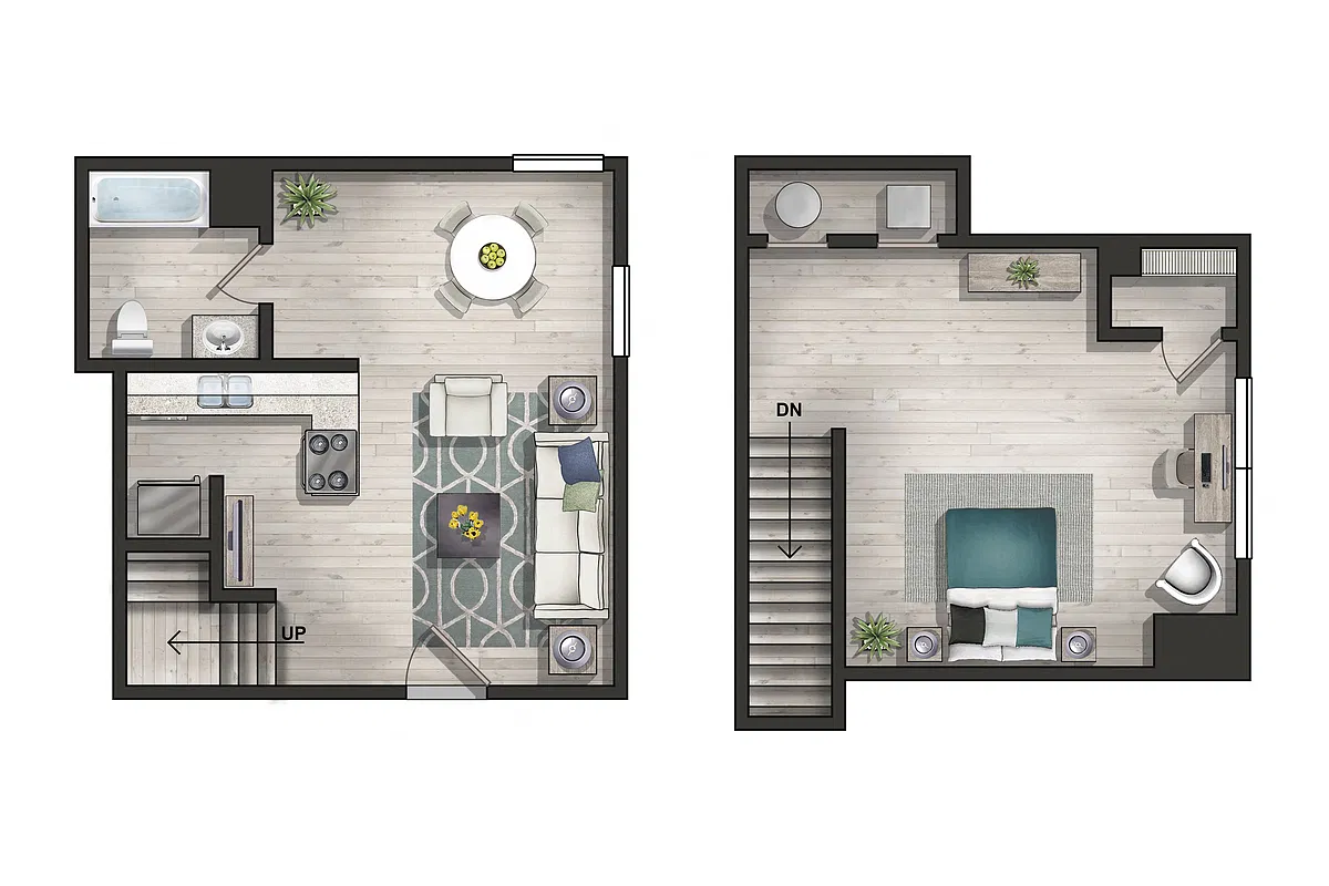 Floor plan The Atlantic Renovated
