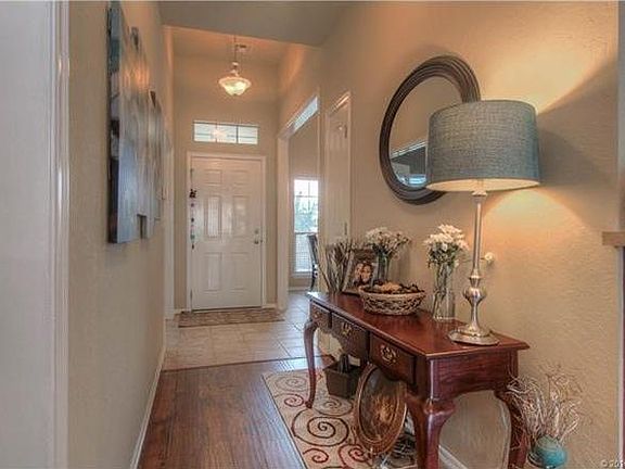 Entry Hall with wood laminate floor