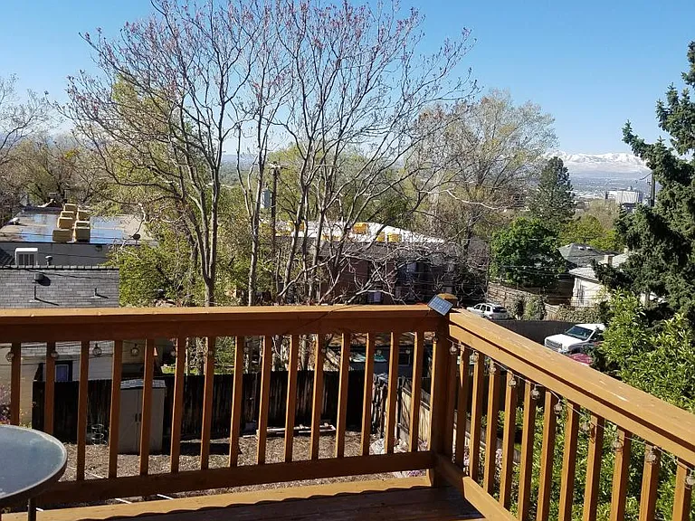 Upstairs deck