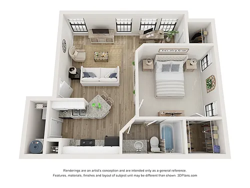 Floor plan 1 Bedroom, 1 Bathroom First Floor Glen
