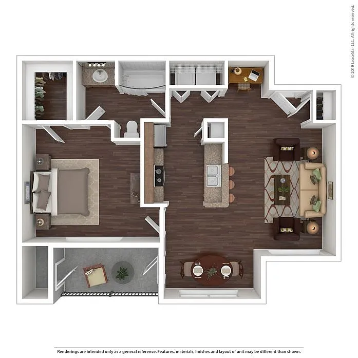 Floor plan 1 Bedroom