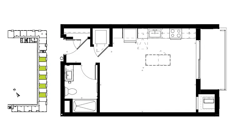 Floor plan Mill City S3