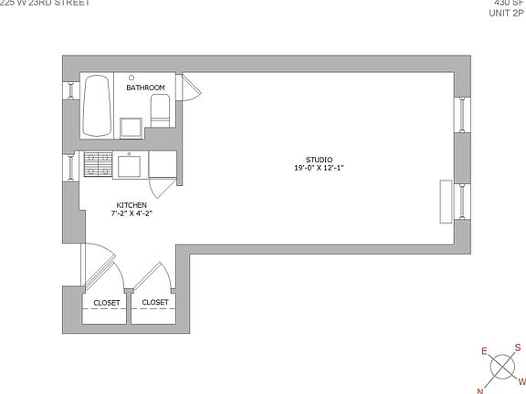 2nd image of 225 W 23rd St #2252P