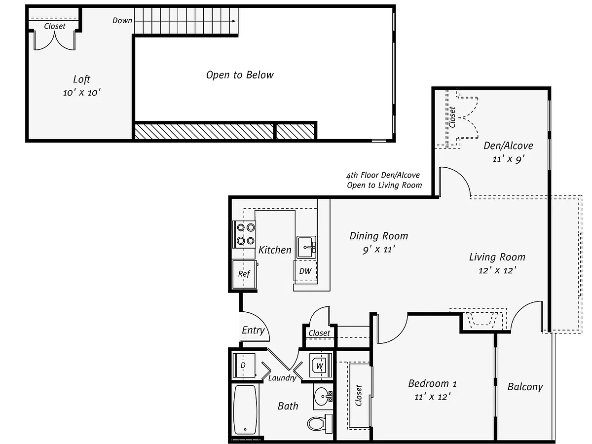 Floor plan A1DL