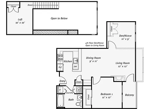 Floor plan A1DL