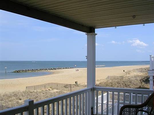 Front Porch, looking Right along the Chesapeake Bay.