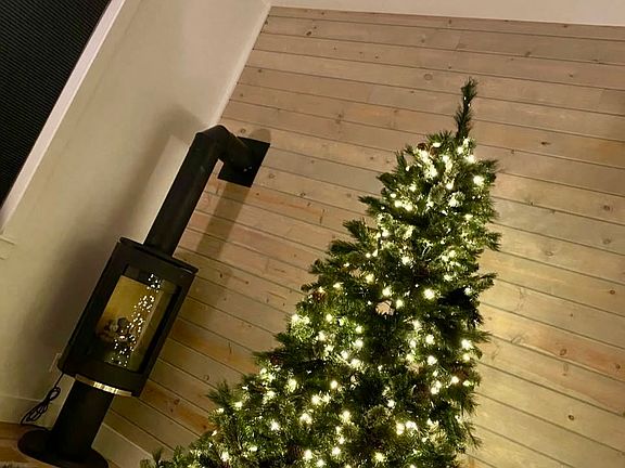 Awesome gas fireplace!