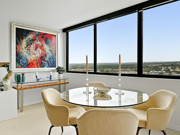 Dining area with views.